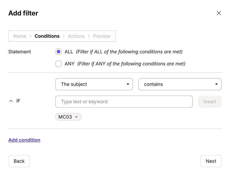Proton Mail Filter