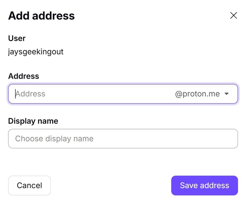 Proton Mail New Address