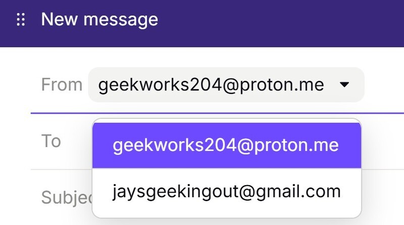 Proton Mail Send As