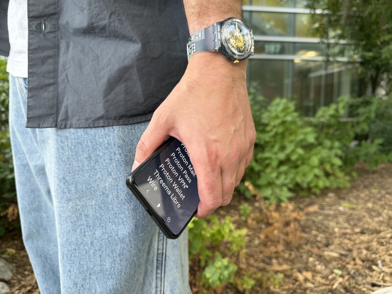 Mc03 App List Aphy Os Peeking Out Punkt Mc03 In Hand